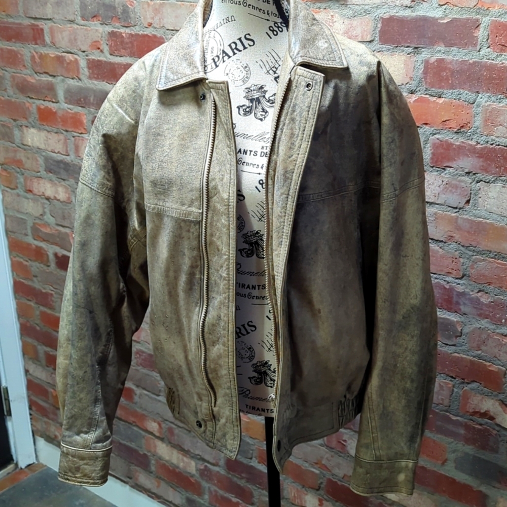 Vintage 80's leather jacket.